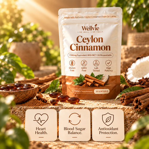 Wellvie™ Ceylon Cinnamon - The Complete Blood Sugar & Heart Support Formula